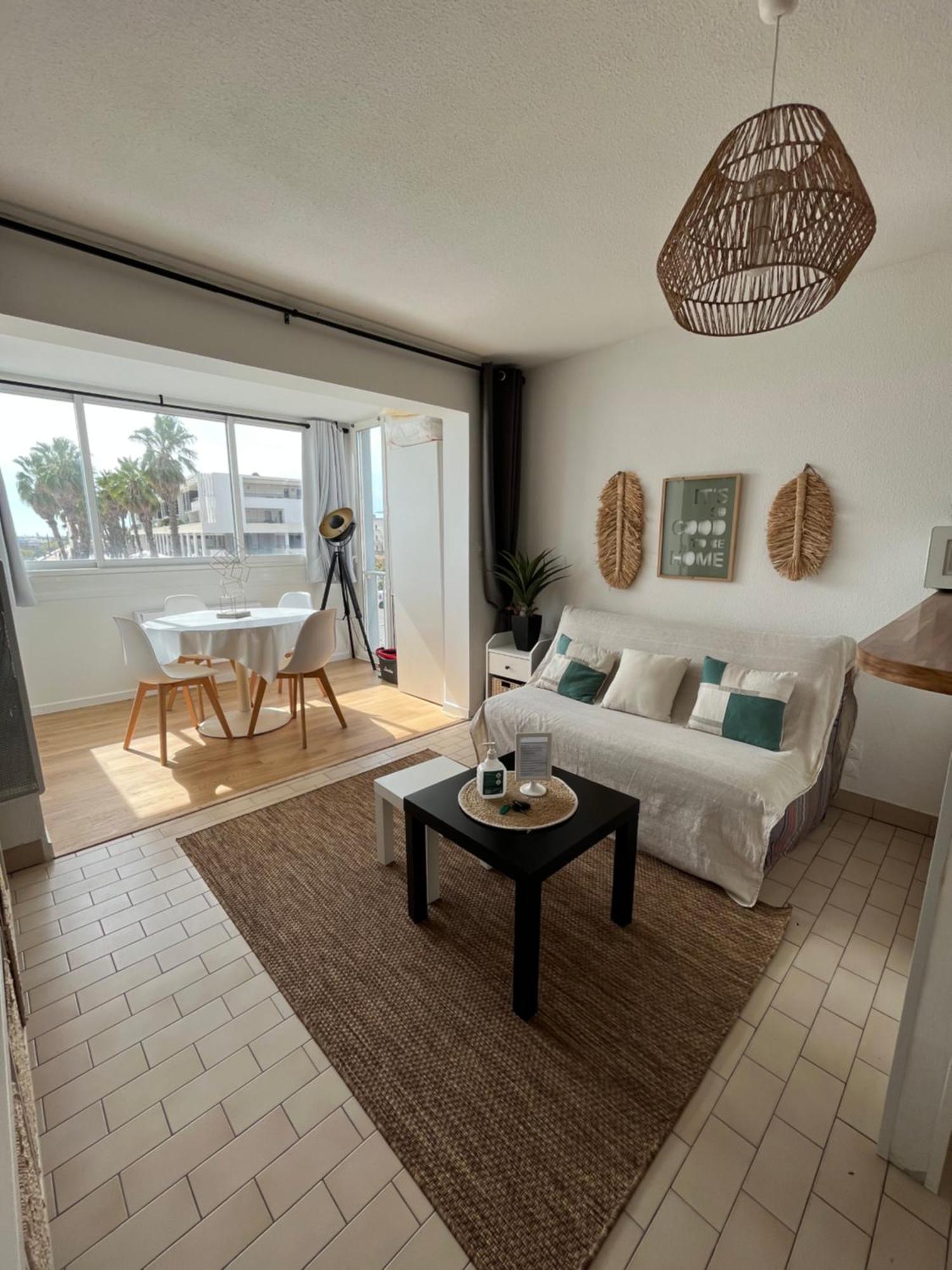 T2 Vue Panoramique Sur Mer Quartier Des Quilles Sete Exterior photo